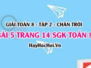 Bài 5 trang 14 Toán 8 Tập 2 Chân trời sáng tạo: Tìm Điểm...